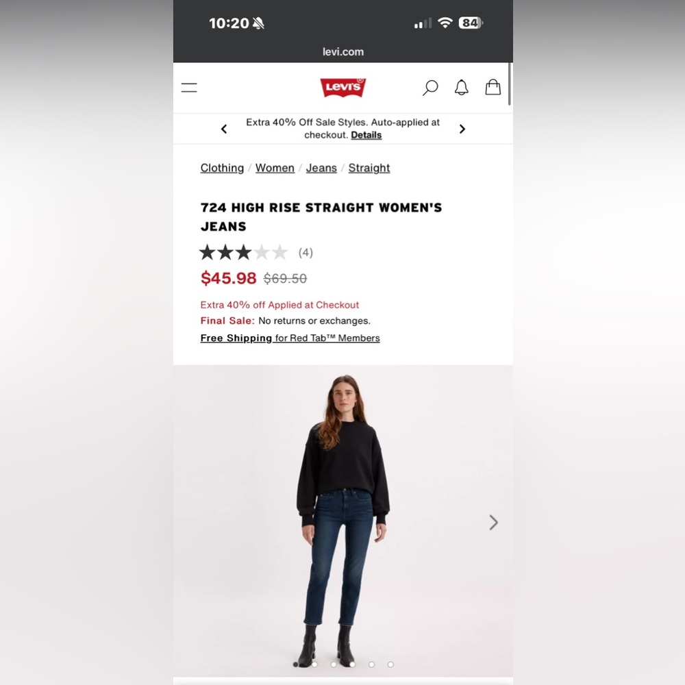 Women’s Levi’s Jeans